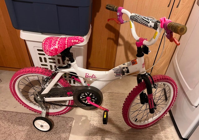 Kid’s bike with training wheels