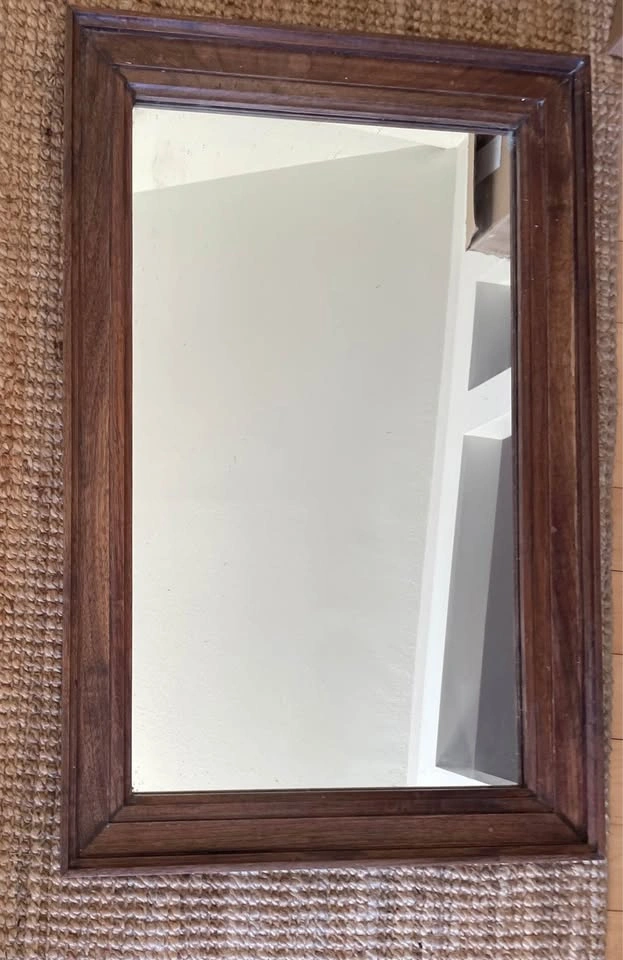 Beautiful 29x20" Wood Framed Wall Mirror