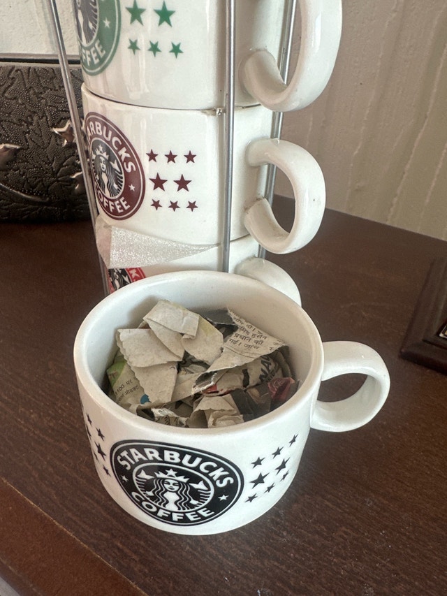Starbucks Stacking Mugs with Stand - photo 2
