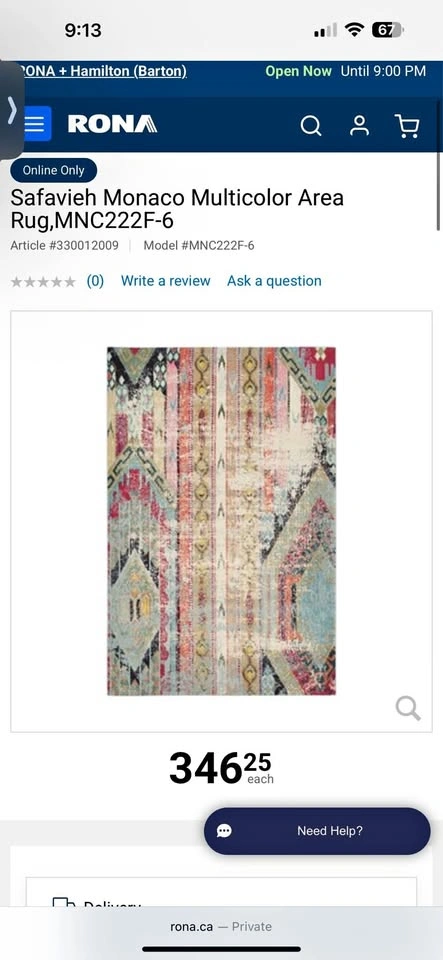 Safavieh Monaco Area Rug 4' X 5'7"
