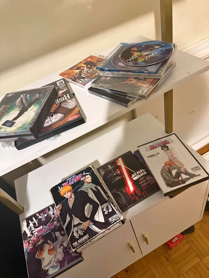 Stack of Anime, Movie, and Games