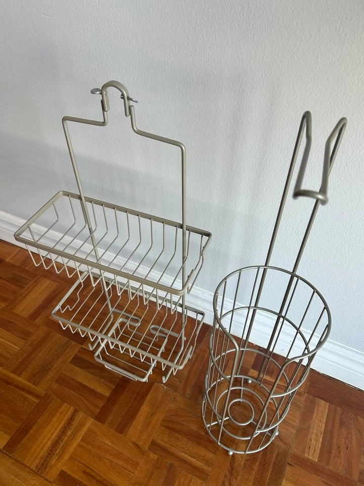 Bathroom Set - Shower Caddy + Toilet Paper Holder - photo 2