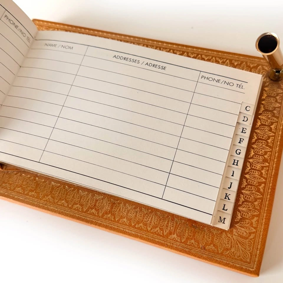 Unused Vintage Contacts Book Desk Set - photo 3