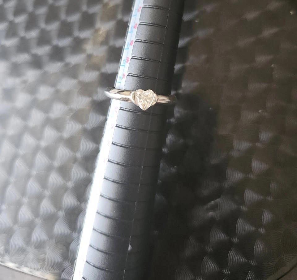 Heart Moissanite Diamond Engagement Ring - photo 3