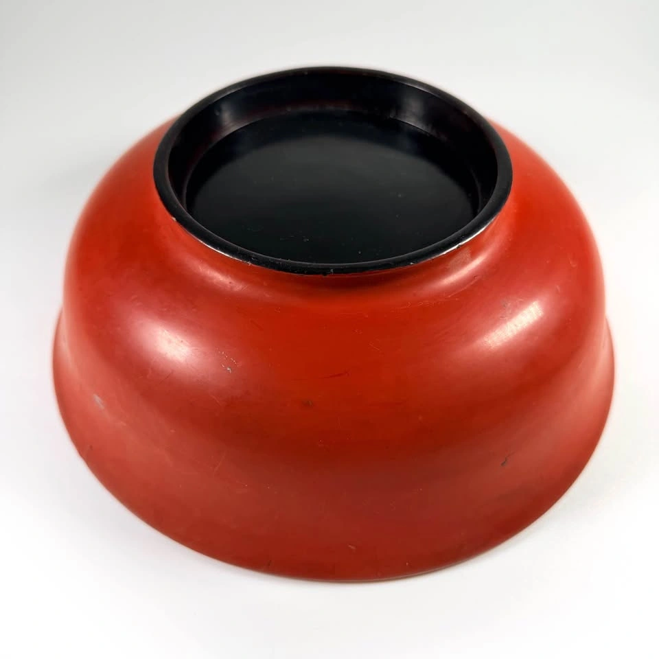 Antique Japanese Lacquer Serving Bowl - photo 3