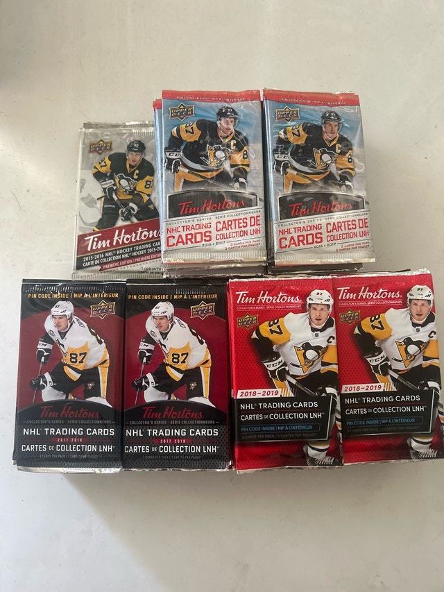 LOT OF 142 COLLECTORS SERIES TIM HORTONS CARDS SEALED