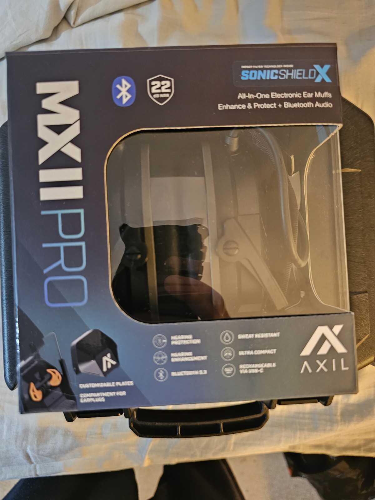 Axil MX II Pro Electronic Bluetooth Hearing Protection Ear Muffs