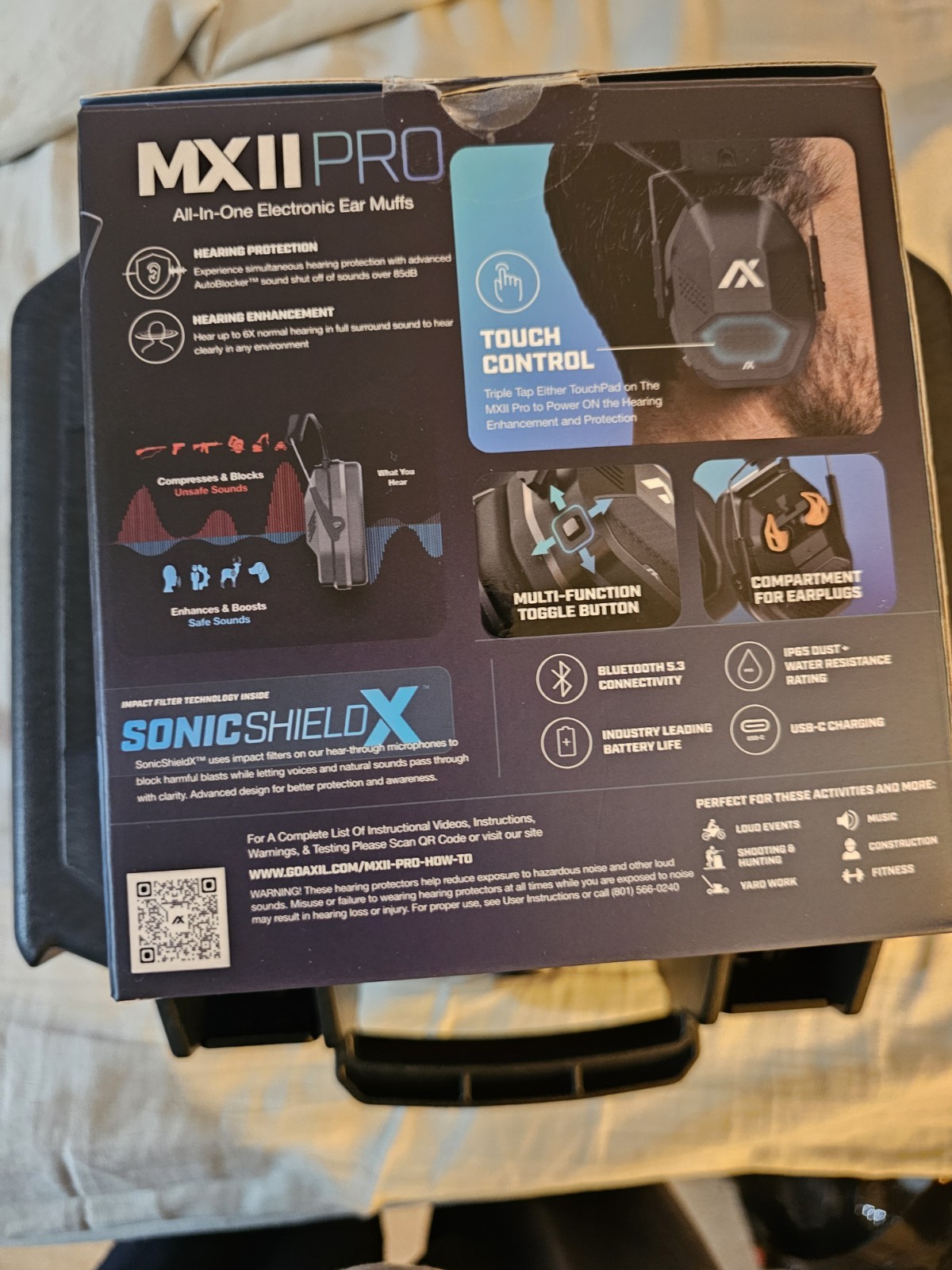 Axil MX II Pro Electronic Bluetooth Hearing Protection Ear Muffs - photo 2