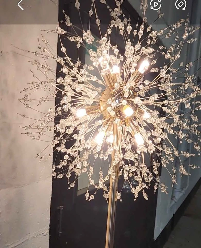 Gold Crystal Floor Lamp - photo 4