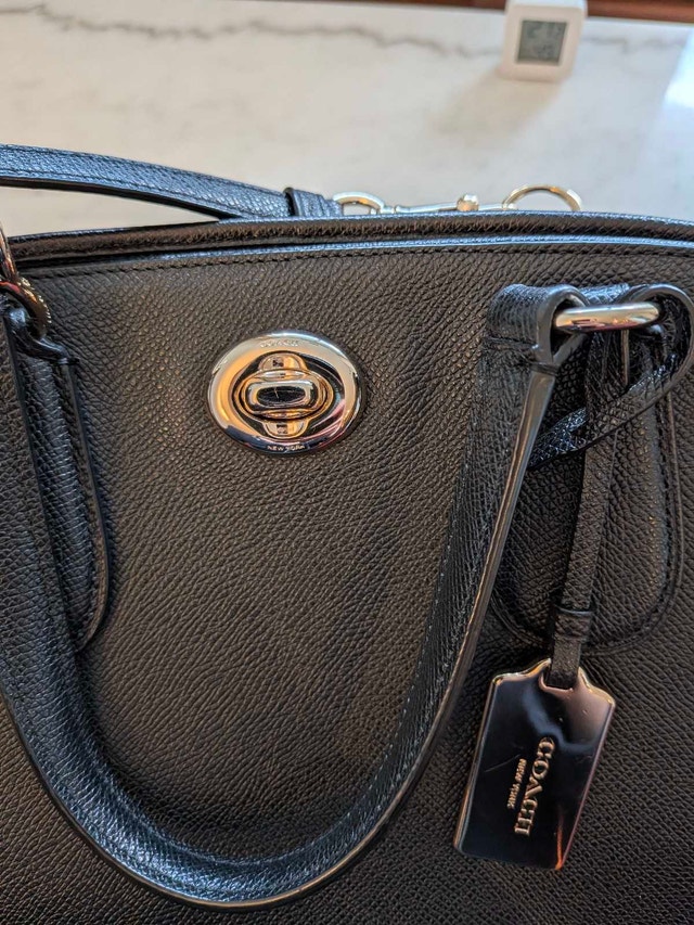 Coach Prince Street Satchel - Black Pebbled Leather 36542 - photo 2