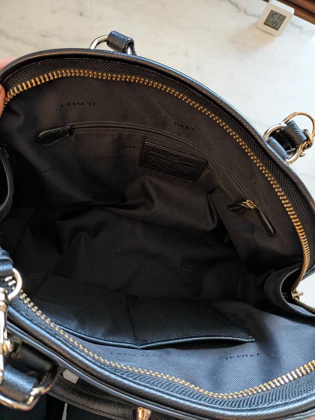 Coach Prince Street Satchel - Black Pebbled Leather 36542 - photo 4