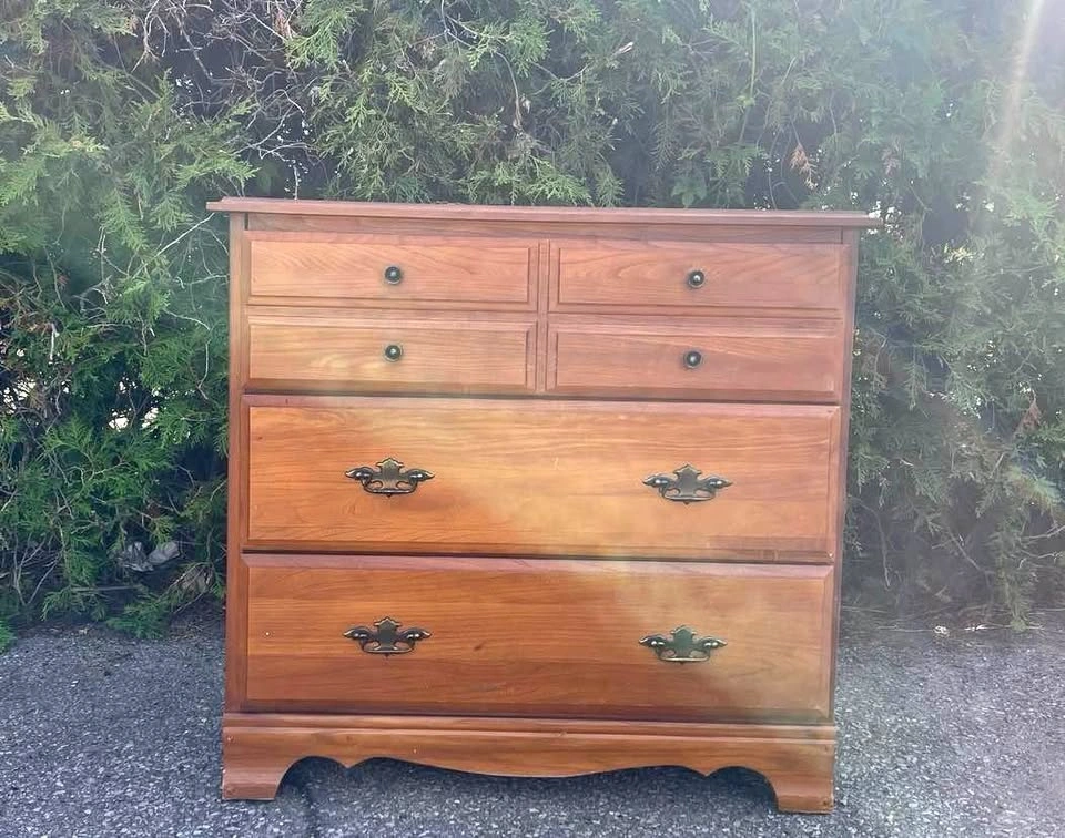 Vintage Canadian-made wood dresser