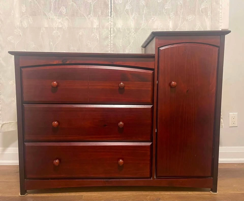 Baby Change Table Dresser with Storage - photo 2