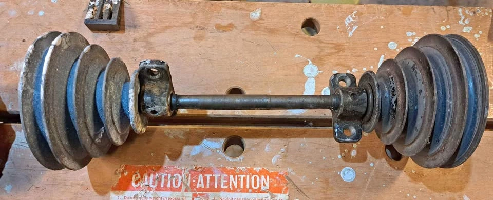 4" Pulleys with Shaft and Pillow Blocks