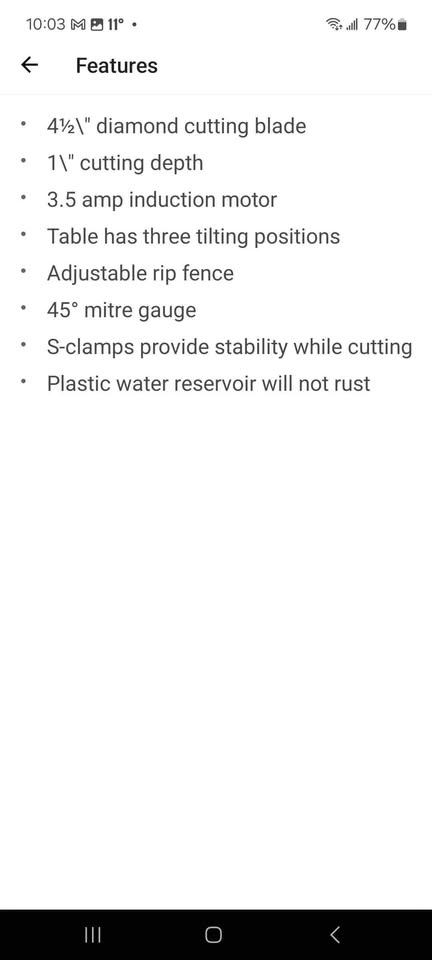 Wet Tile Saw - photo 4