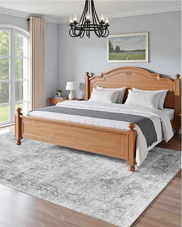 VEVOR Area Rug, 6 x 9 ft Large, Grey - photo 3