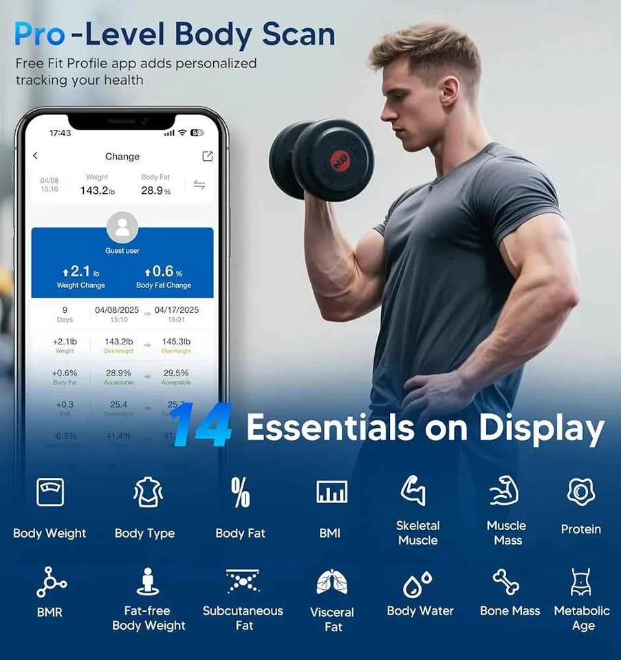 BRAND NEW GE Smart Body Fat Scale – Bluetooth Fitness Scale 📱 - photo 3