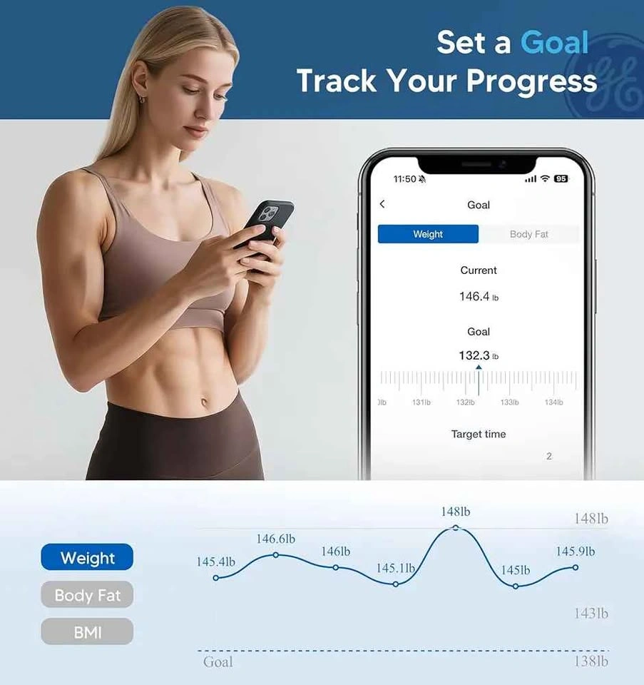 BRAND NEW GE Smart Body Fat Scale – Bluetooth Fitness Scale 📱 - photo 5