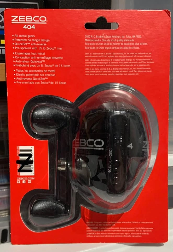 Zebco Spincast Reel w/ 15lb Line - photo 2