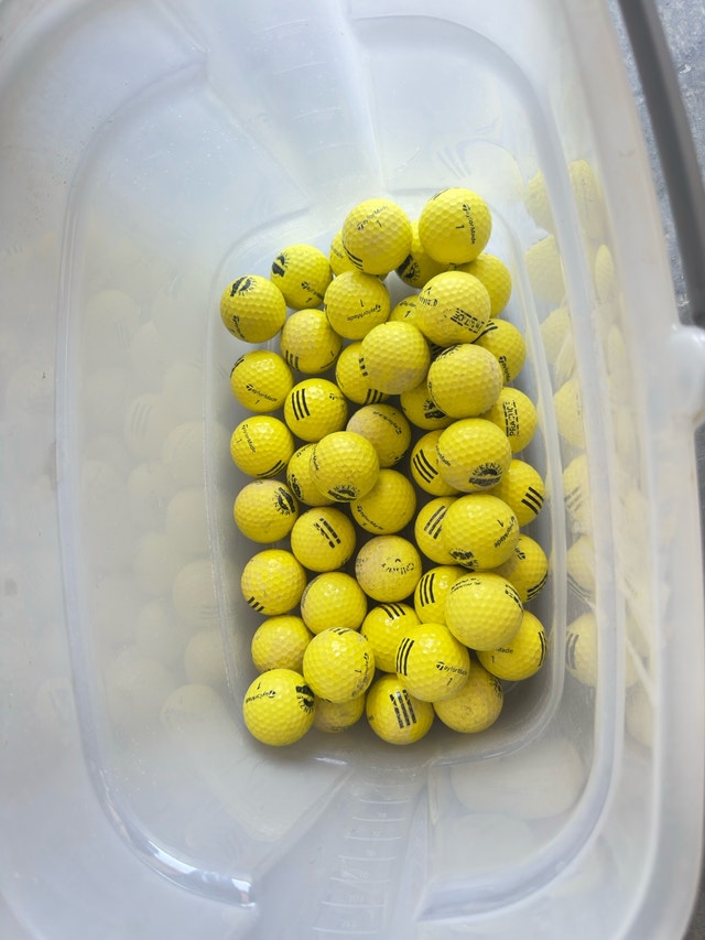 50+ TaylorMade Yellow Practice Golf Balls