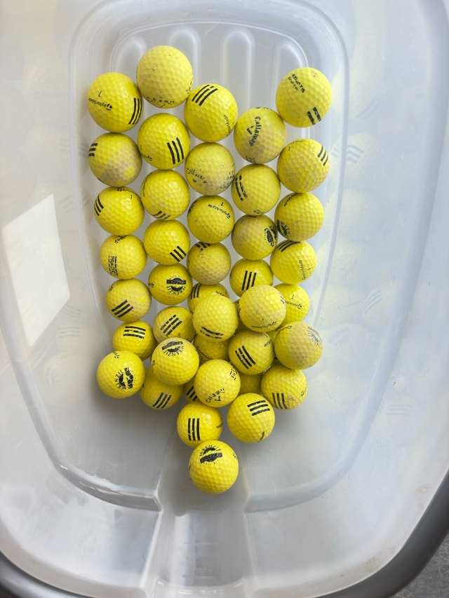 50+ TaylorMade Yellow Practice Golf Balls - photo 2