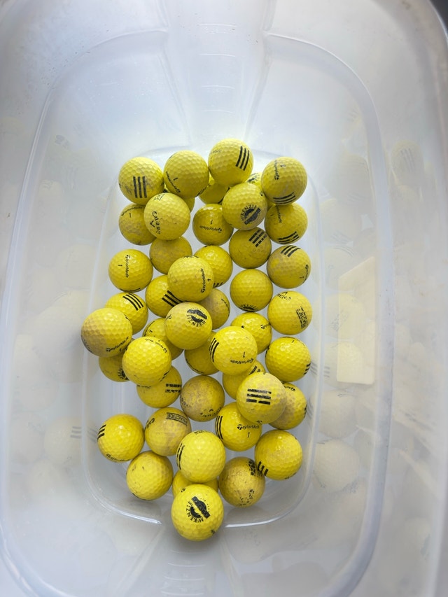 50+ TaylorMade Yellow Practice Golf Balls - photo 3