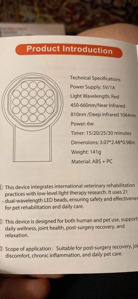 Handheld Red Light Therapy Device - photo 3