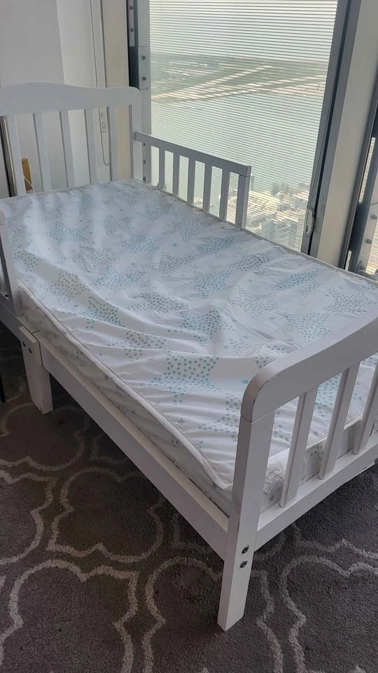 Wooden Toddler Bed with mattress and free sleeping bag - photo 4