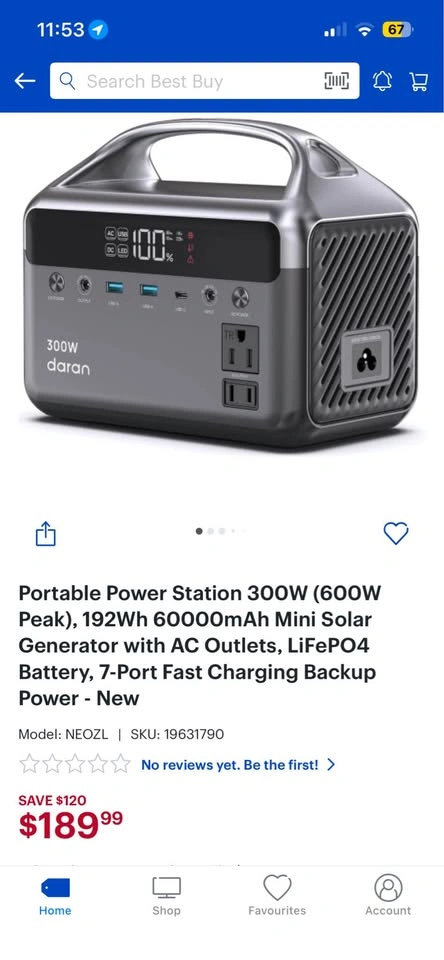 daran NEOZL 300W Portable Power Station - photo 5