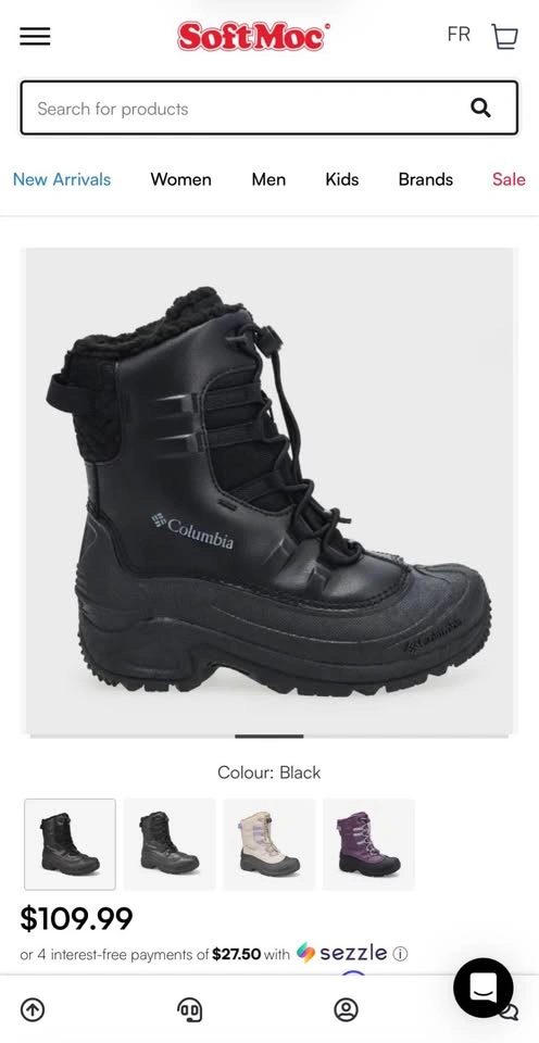 BNWT Columbia Youth Bugaboot - Black Graphite (Size 3) - photo 5
