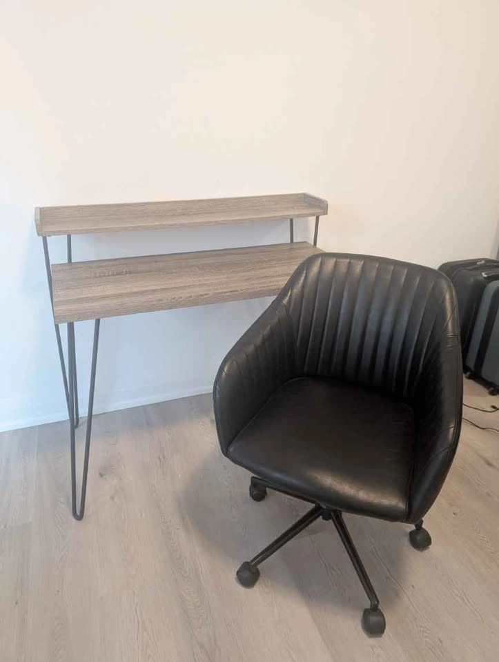 Modern Industrial Desk with Monitor Shelf - photo 3