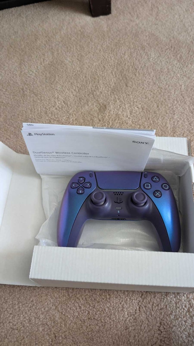 PS5 Controller Chrome Blue Modded - photo 2