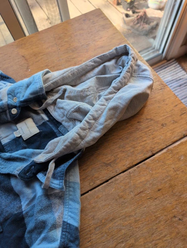 American Eagle Flannel Mens Medium Removable Hood - photo 4
