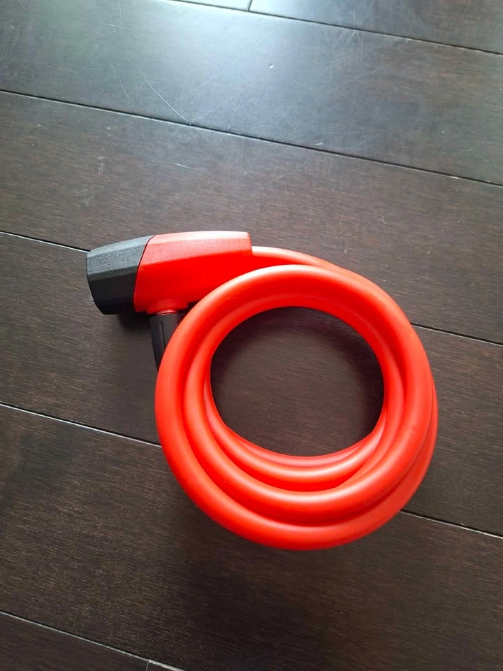 Bike Lock with key Red Color - photo 2