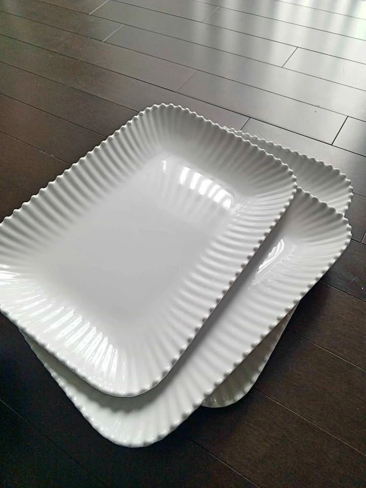 3 Beautiful White Trays