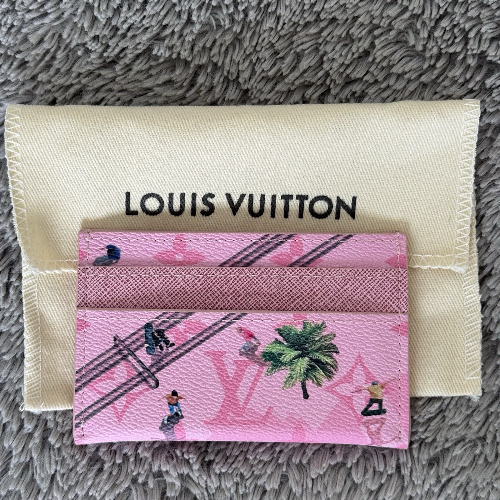 Louis Vuitton Pink Skateboard Summer Cardholder