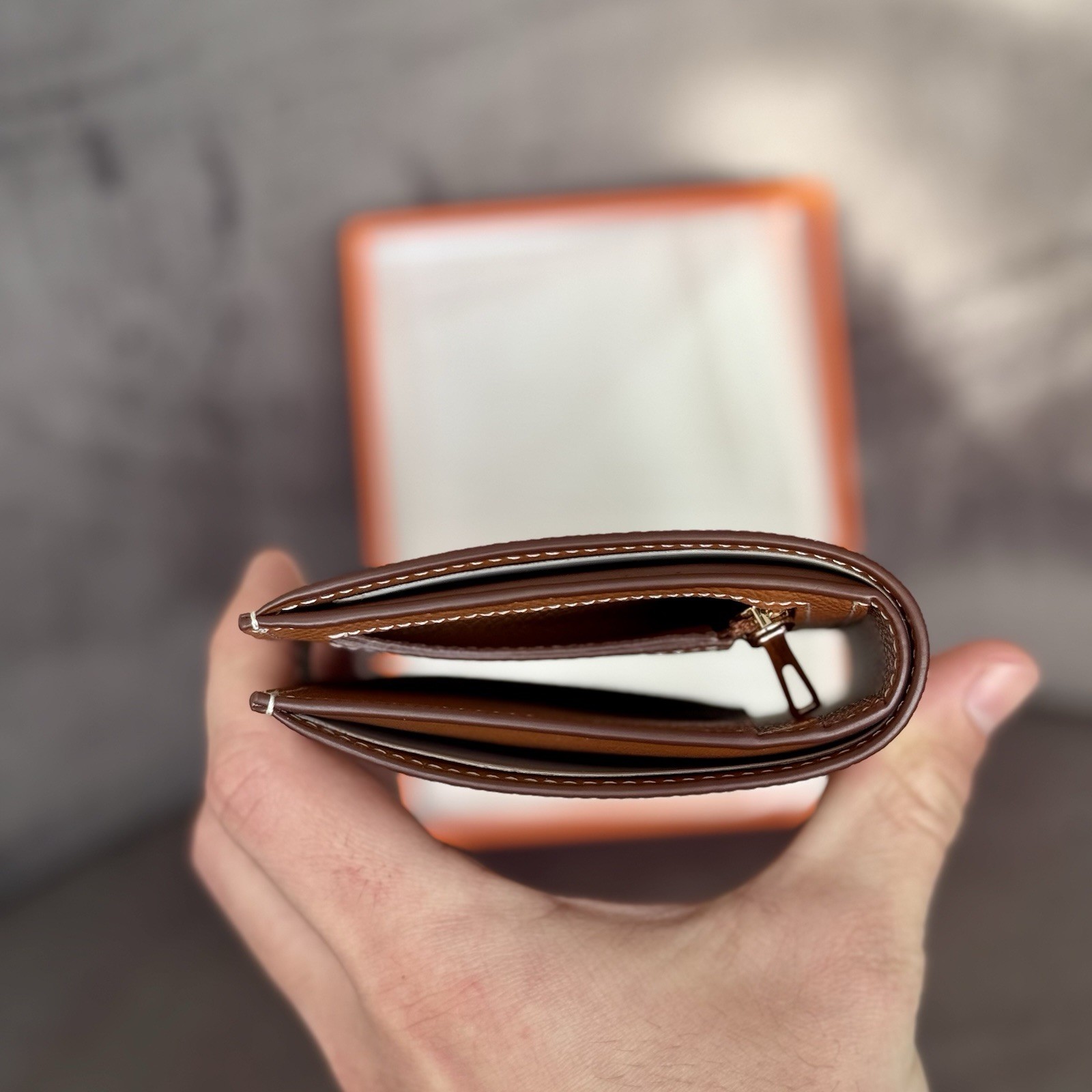Women's Brown Genuine Leather Wallet - photo 4