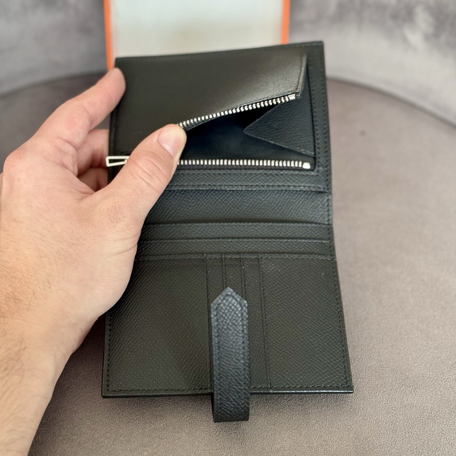 Women's Black Genuine Leather Wallet - photo 5