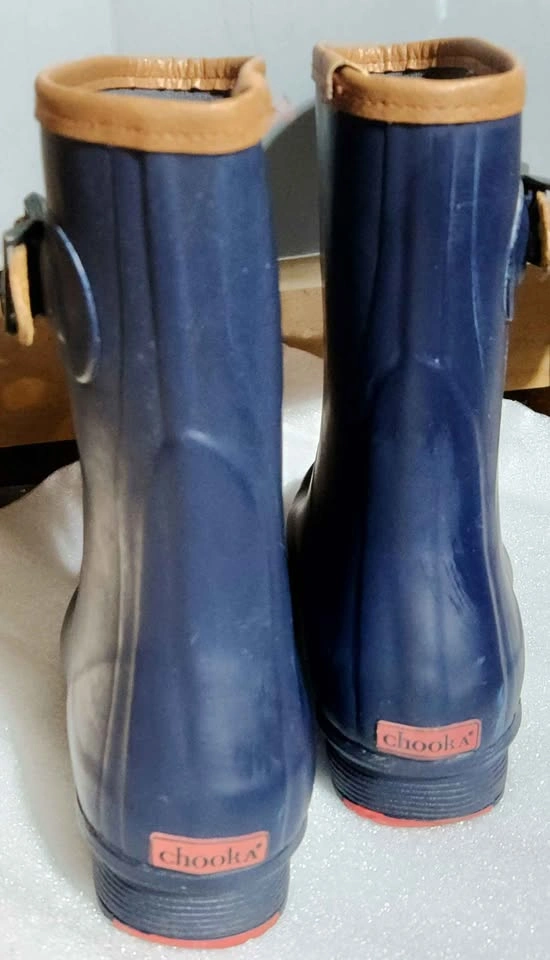Chooka Women's Mid-Height Memory Foam Rain Boot, Navy, Size 8 - photo 4