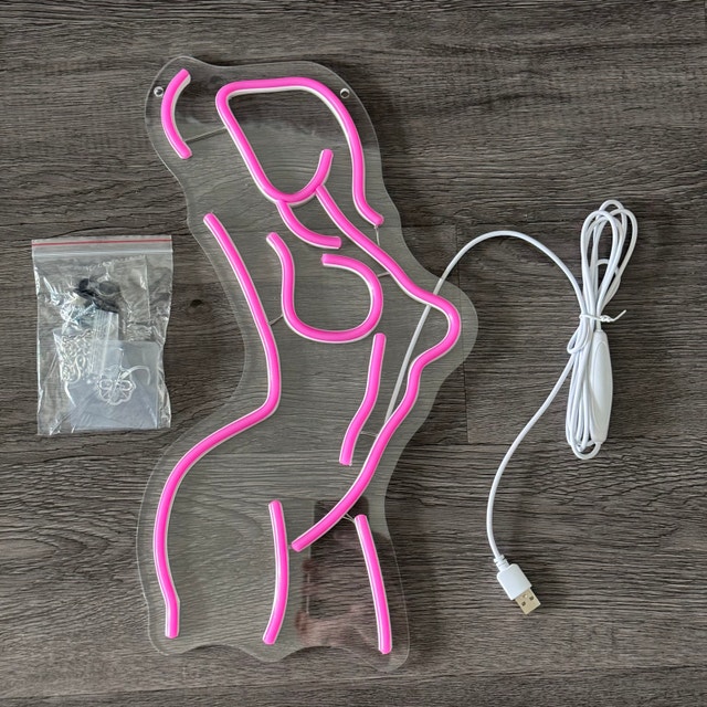 Woman LED Sign - Pink Neon - photo 2