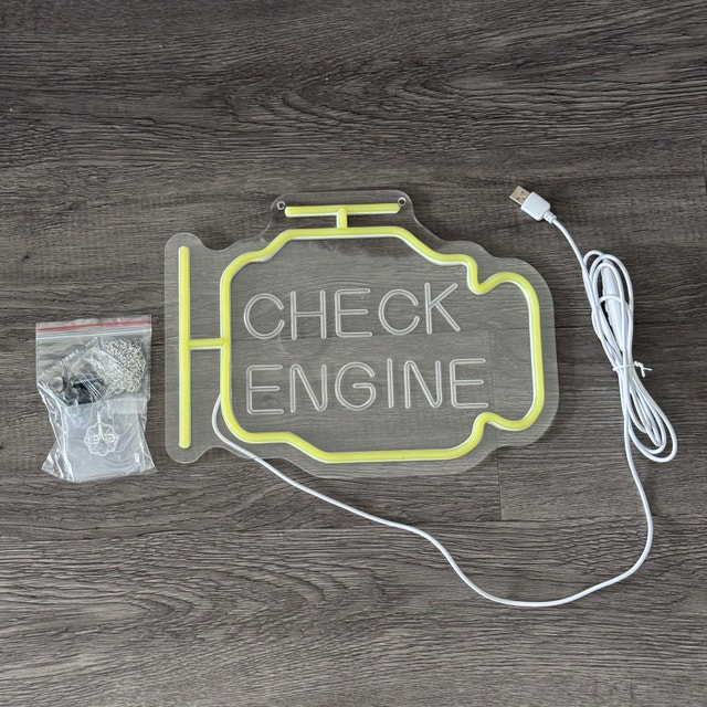 "Check Engine" LED Sign - photo 2