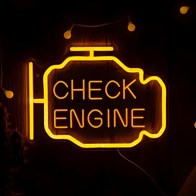 "Check Engine" LED Sign - photo 3