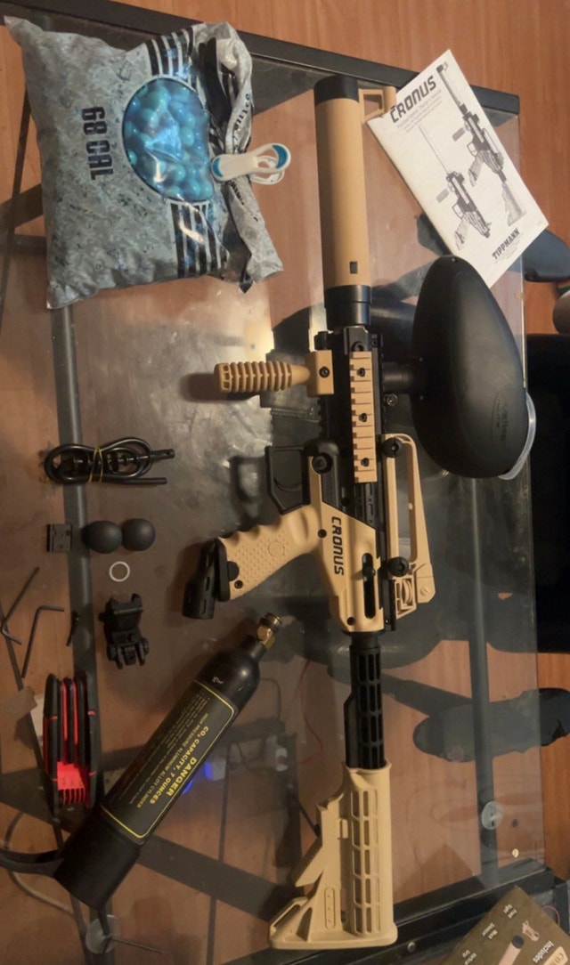 Tippmann Cronus Tactical Paintball Gun Package