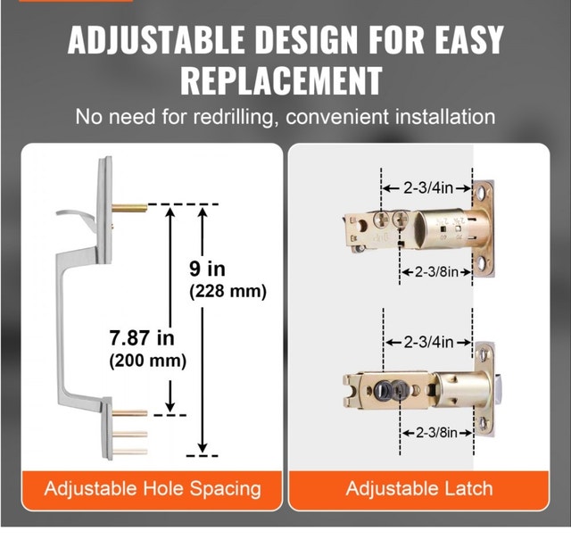 Brand New Satin Nickel Door Lock Set - photo 2