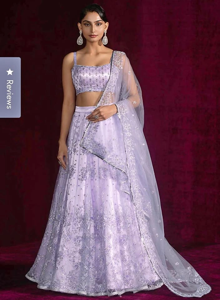 Lashkaara purple Lehenga