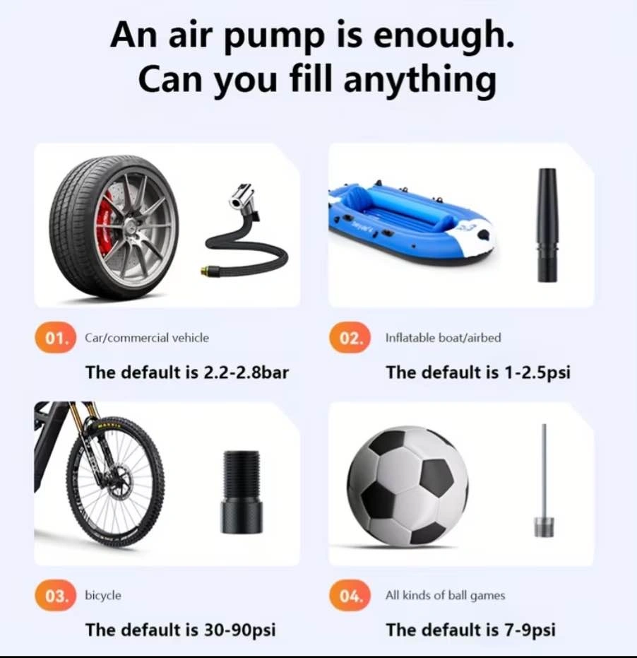 Portable Car Air Compressor for Tire Inflation - photo 5