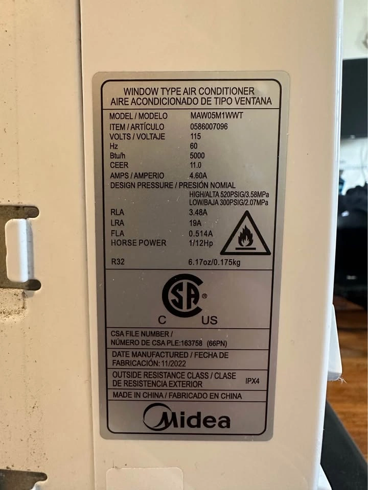 Window Air Conditioner 5000 BTU – Good Working Condition - photo 4