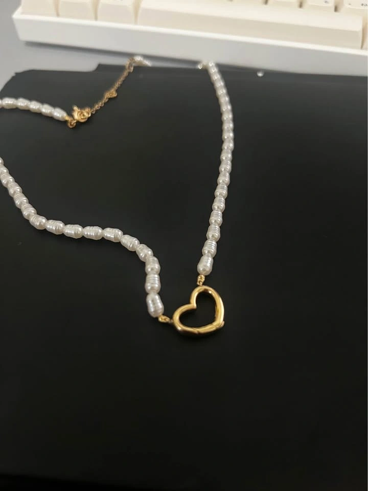 ALDO Pearl Necklace with Heart Pendant - photo 2