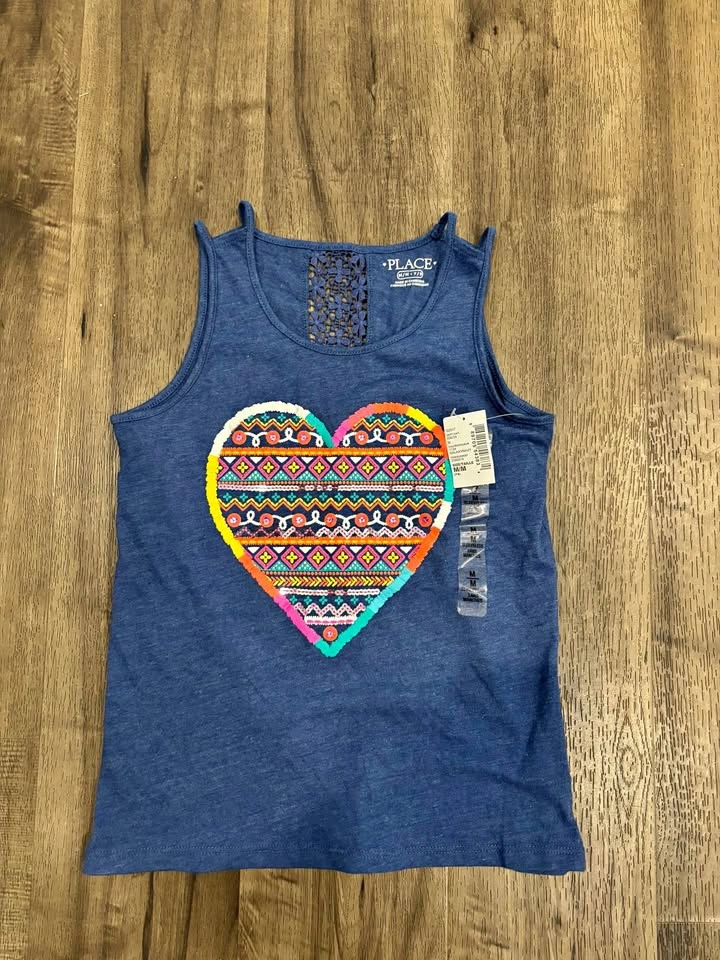 Brand New The Children's Place Girls Tank Top (Size 7/8)