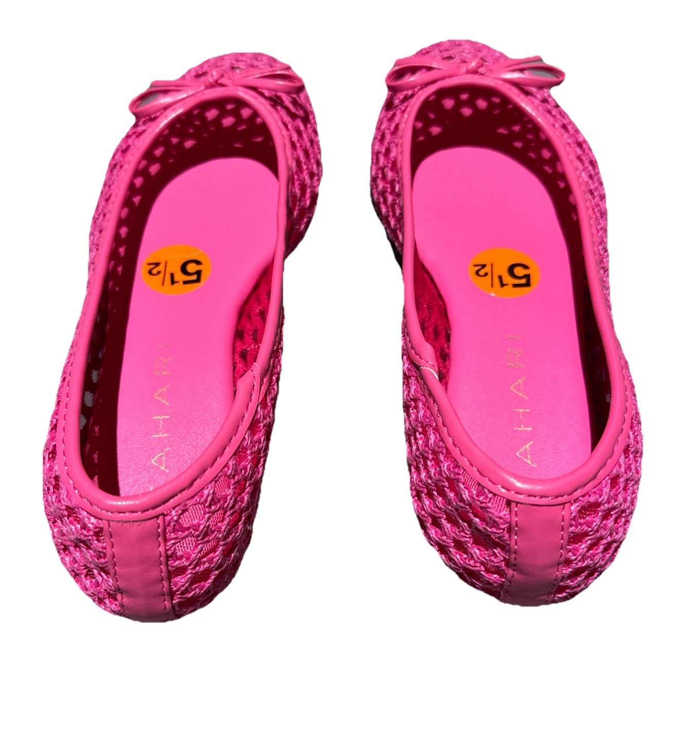 Tahari Pink Woven And Mesh Ballet Flats - Size 5.5 - photo 3